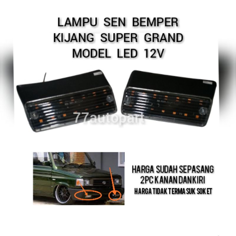 Lampu sen bemper kijang grand rover jantan model led