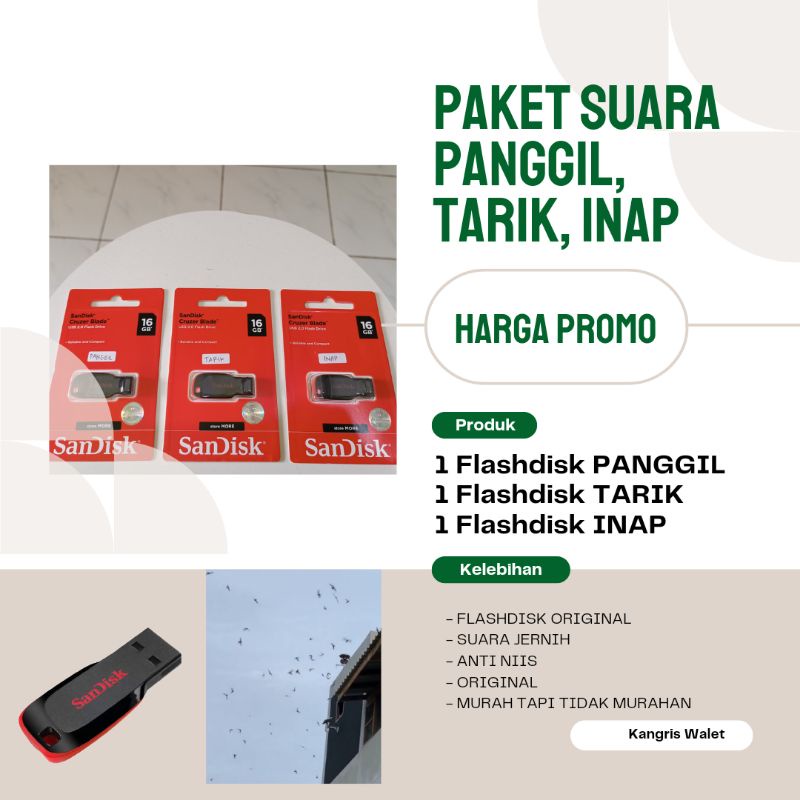 PAKET SUARA WALET PANGGIL TARIK INAP ORIGINAL TERBAIK