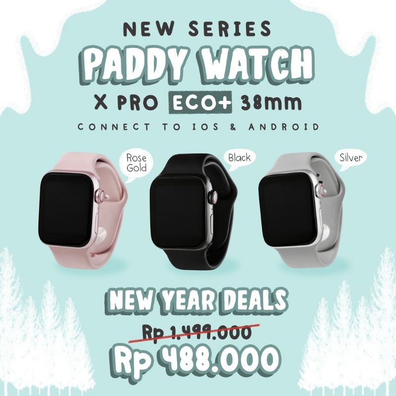 Paddywatch Eco+ Seri X Pro (38MM)