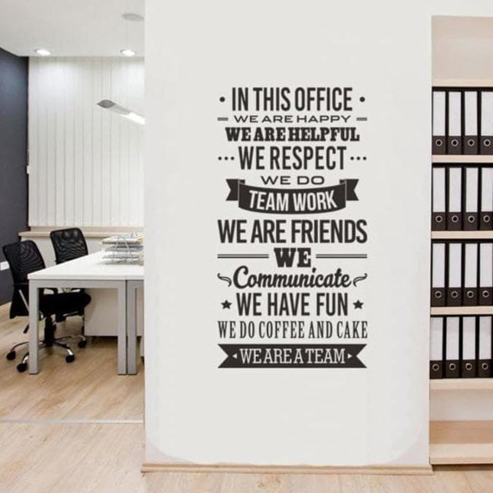 Wallsticker Wall Stiker 60x90 Quotes Kata Bijak Teamwork House