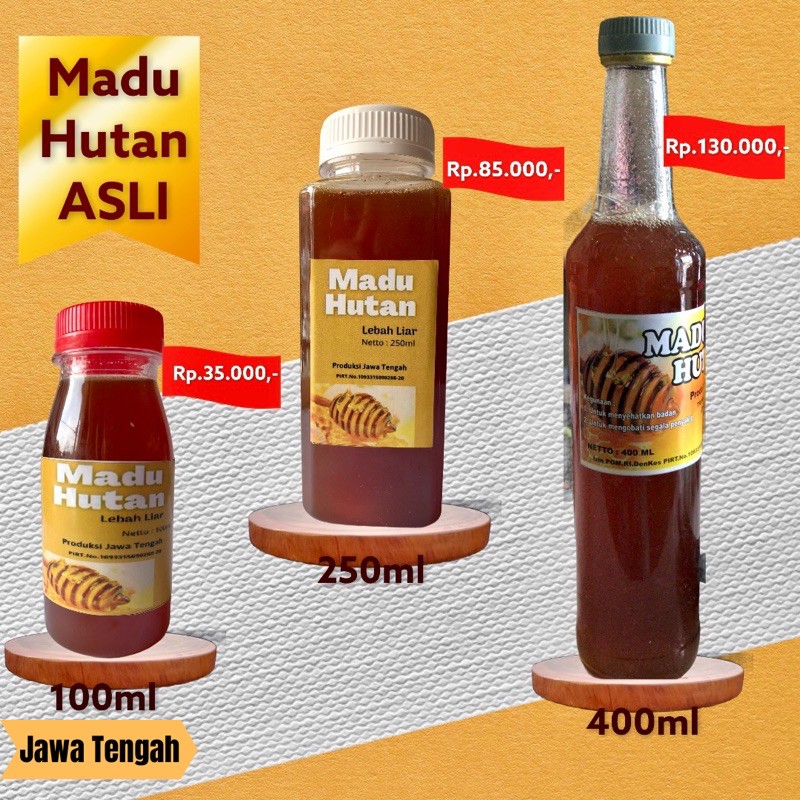 

Madu / Madu Hutan Lebah Liar / Madu murni / Madu Asli 100ml / 250ml