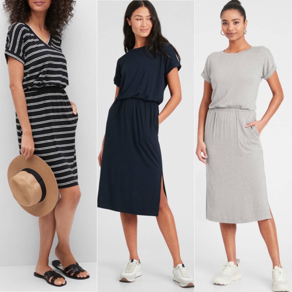 Banana republic knit midi t shirt dress