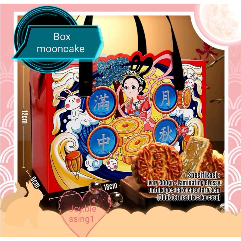 

(kode M)BOX MOONCAKE IMLEK 18 x 12 x 9 cm (6 pcs)