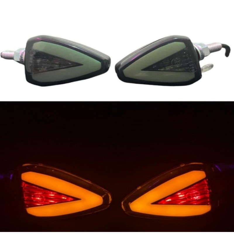Lampu Sen Tempel segitiga mini 2Warna DC-12Volt