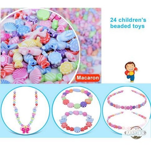 KIDS DIY - 24 Children's Beaded Toys - 24 Manik-Manik Perhiasan Anak