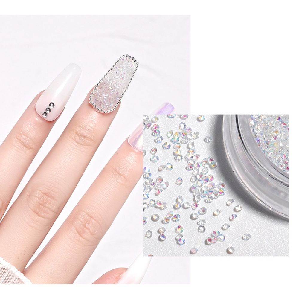 Mxbeauty Kristal Berlian Aurora Warna Champagne Untuk Dekorasi Nail Art / Manicure Diy