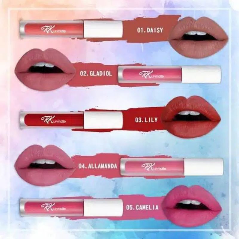 RK GLOW Lipcream RK kosmetik Ori 100% Asli Aman Sudah BPOM