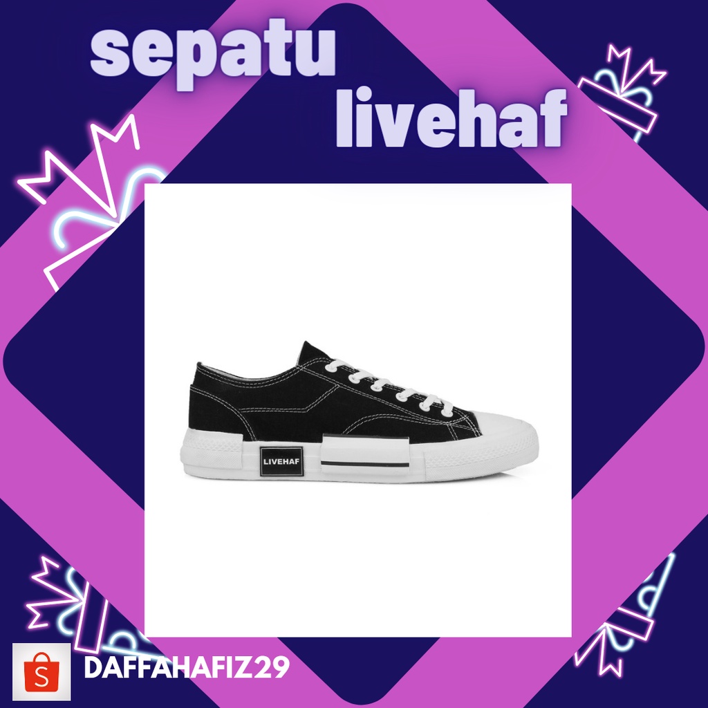LIVEHAF - Dallas Vulcan Sneakers Black-White