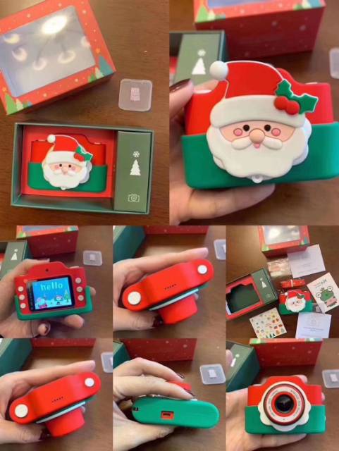 Kado anak Christmas Camera unik lucu kecil ide kado natal anak dewasa santaclaus santa claus merah hijau