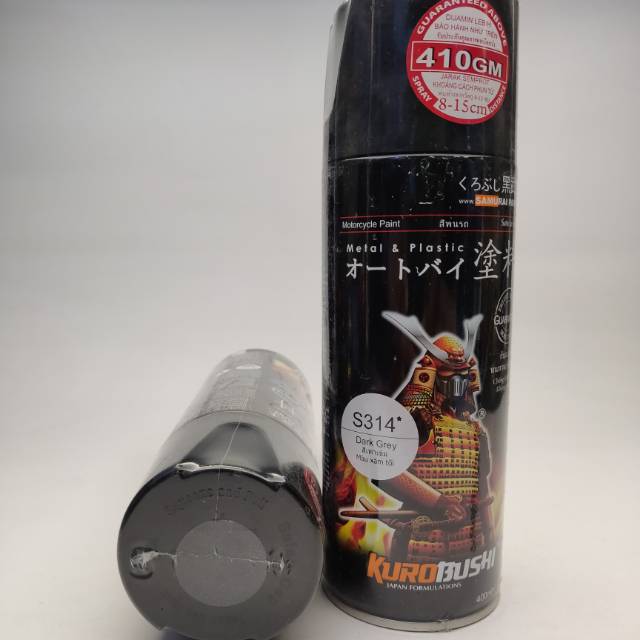 SAMURAI PAINT DARK GREY S314 ABU - ABU MONYET CAT SEMPROT PYLOX 400ml