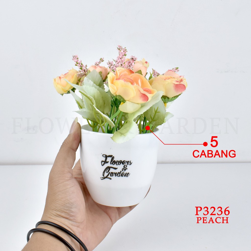 TIB P3236 TANAMAN BUNGA HIAS POT TANAMAN HIAS DEKORASI RUMAH DAN BUNGA PLASTIK-3