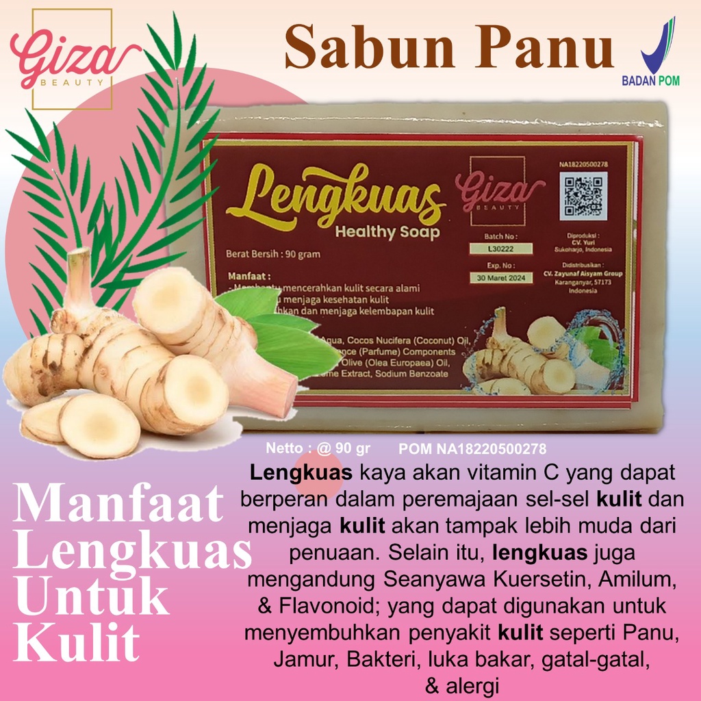 Sabun Lengkuas Penghilang Panu dan Gatal Gatal yang Ampuh dan Terlaris