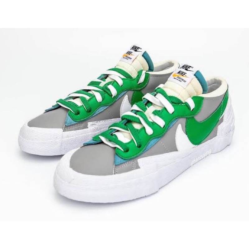 sacai blazer low green