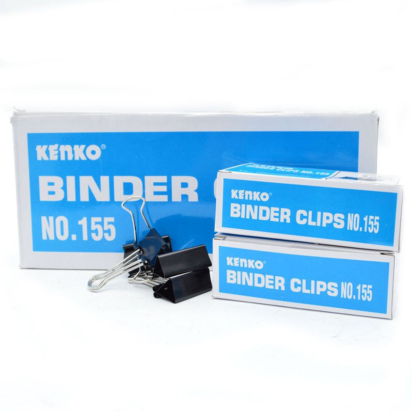 

BINDER CLIP, PENJEPIT KERTAS, KLIP KERTAS 155 KENKO