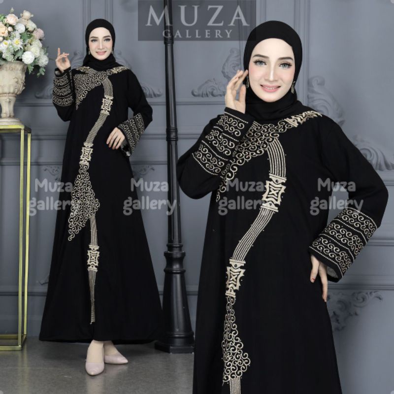 MUZA ABAYA HITAM ABAYA TURKEY 1229