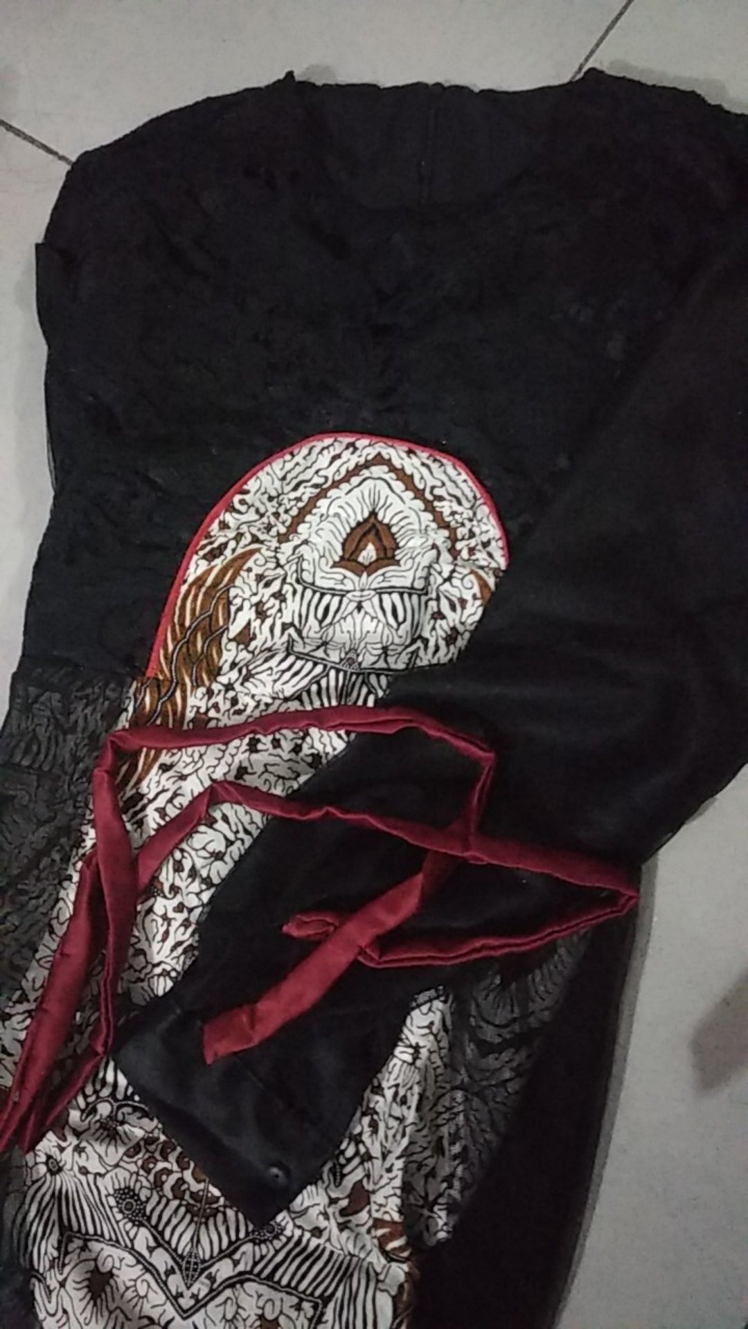 Maura Couple - Sania Ruffle Batik Couple Ndoro Jowi Dnt Garansi Termurah Shopee-couple Gamis Batik