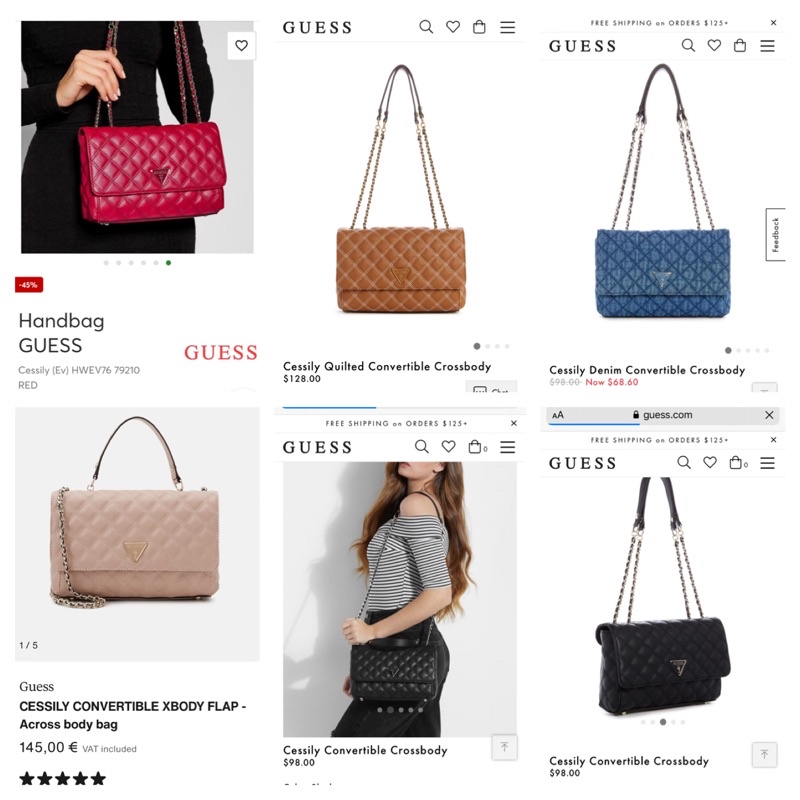 GUESS CESSILY CONVERTIBLE CROSBODY