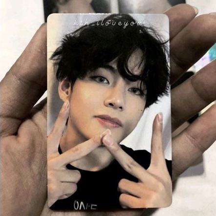 photocard pc v taehyung bts dvd mots on:e bluray br (baca desk)