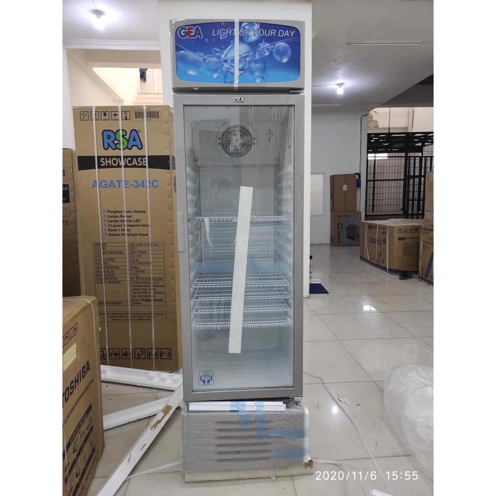 SHOWCASE GEA EXPO 382P 382 P DISPLAY COOLER KULKAS MINUMAN LOW WATT