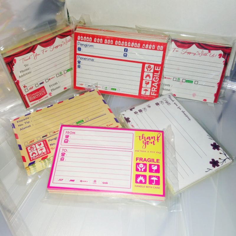

Stiker Pengiriman Isi 50 Mixed