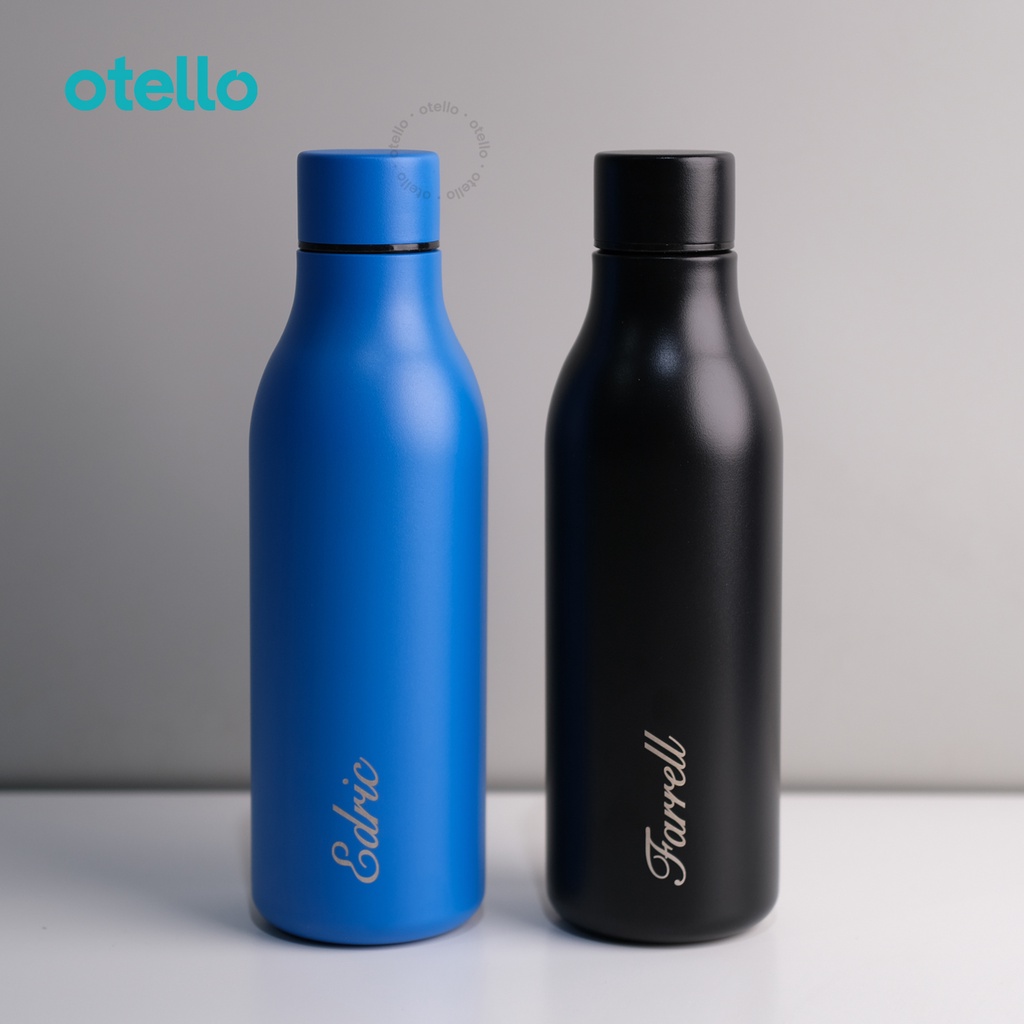 Otello Custom Tumbler Grafir Nama Boston Botol Minum Stainless Grafir Tambler Tumblr 500 ml Souvenir Merchandise Kustom