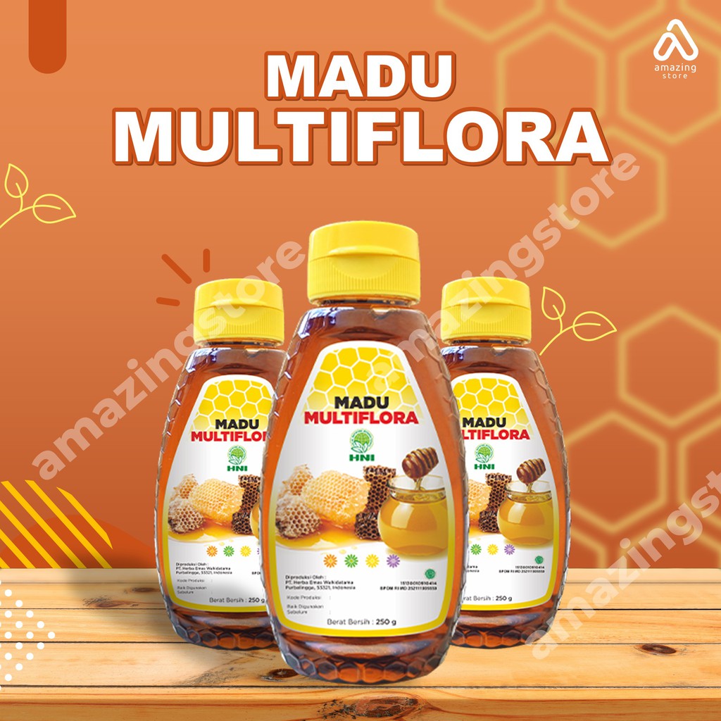 

MADU ASLI MULTIFLORA HNI HPAI / MADU ALAMI / MADU UNGGUL APIS MELLIFERA / HALALMART