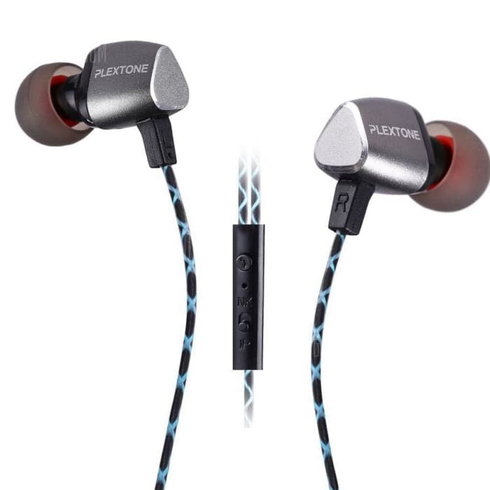 Earphone Plextone X36 Metal Bass Head+Mic Headset Plextone Handsfree