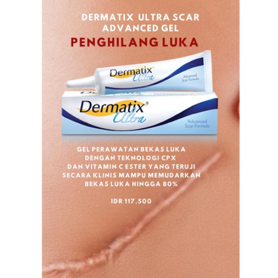 Dermatix Ultra Gel 15g Penghilang Bekas Luka / Keloid ANTI SCAR Stretchmark (49Pcs/1Box)