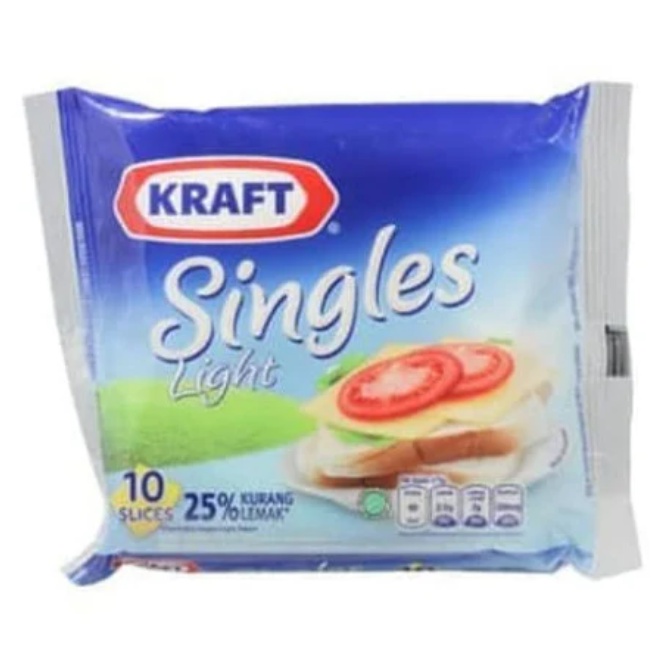 

Kraft Singles Light 25% Kurang Lemak 167 g (isi 10)
