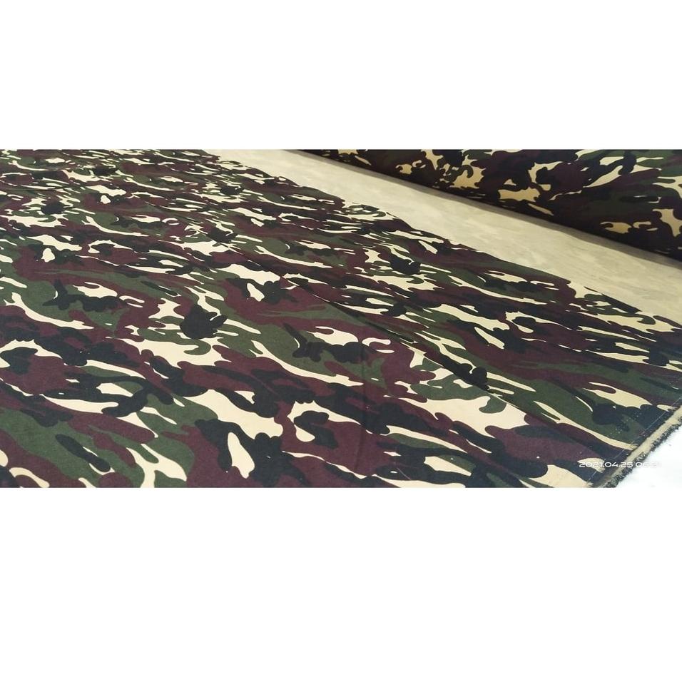 Kain Loreng Banser Nasional Anti luntur katun Twill Halus - bahan Kain Banser - Kain Doreng Meteran 