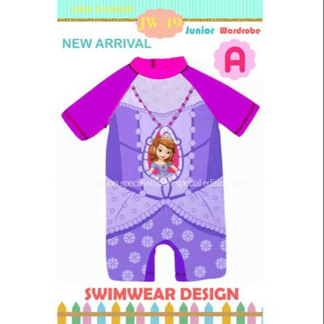 Baju Renang / Swimwear JW 49 A. Sofia the First