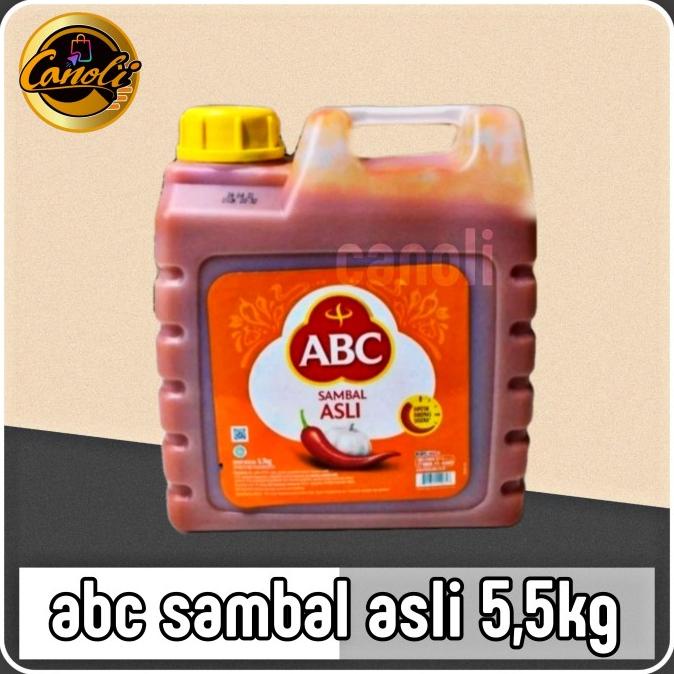 

~@~@~@~@] abc sambal asli jerigen 5 5kg 5 7 kg saus pedas chilli 5.7kg