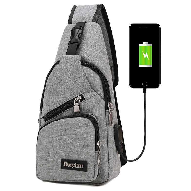 [Promo Terbaru] Tas Selempang Pria dan Wanita Tas Fashion Tas Traveling Sling Bag Shoulder BagTasUsb