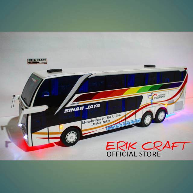 MINIATUR SINAR JAYA SDD 33 DIECAST BUS MINIATUR BUS MINIATUR BIS KADO HADIAH MOBIL MAINAN
