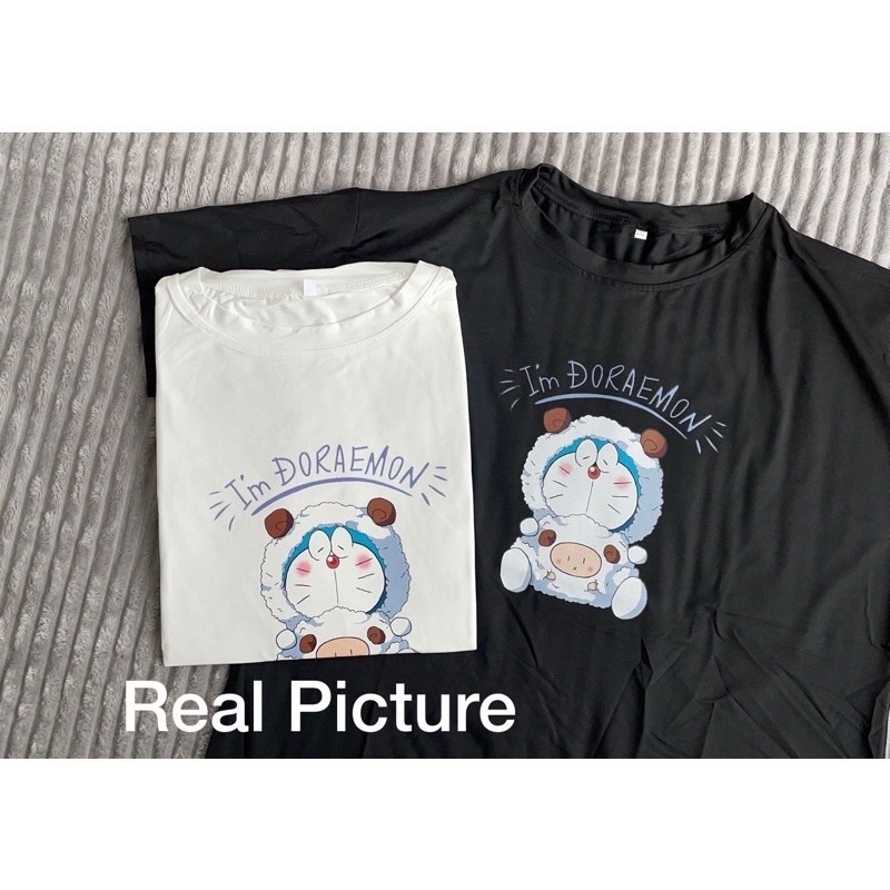 THISTLE - Oversize Tee Tshirt Wanita Model Longgar Motif Doraemon