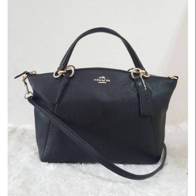 coach f36675 Kelsey small black GHW 33x23x8cm