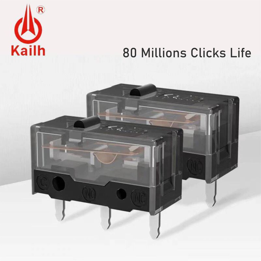 Kailh GM 8.0 Black Micro Switch Mouse - Tombol Klik 3 Pin