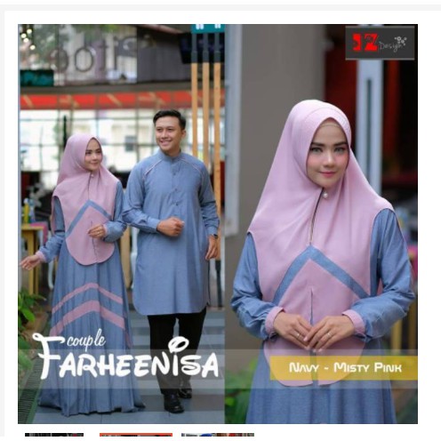 Najibah couple//syar'i couple/couple muslim/syar'i polos/baju syar'i couple muslim/ori/solo
