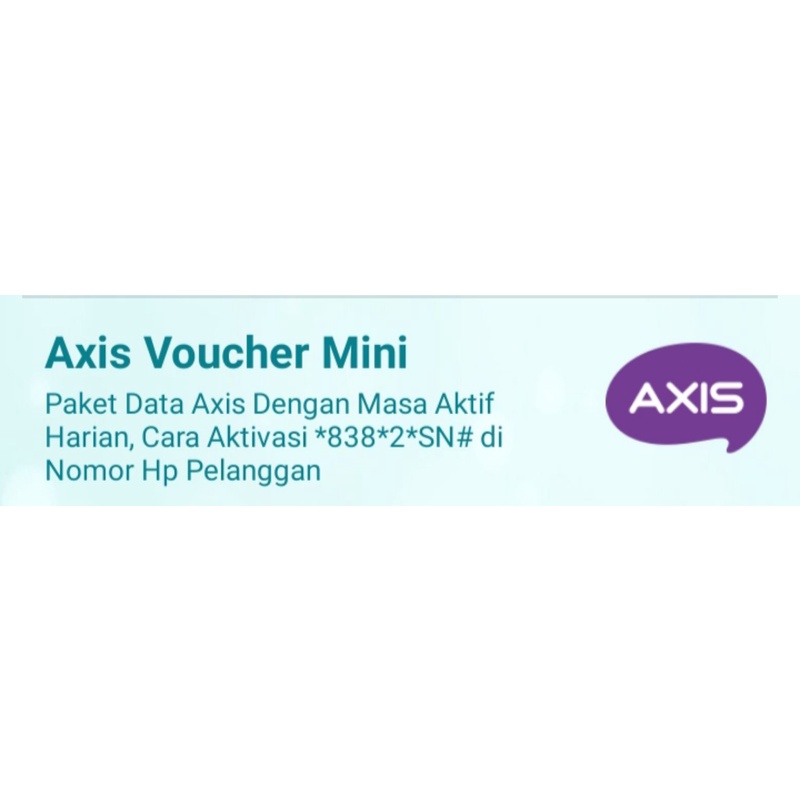 Voucher Axis Mini aigo