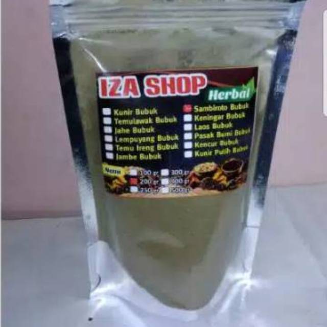 

Daun sambiroto bubuk 200 gr