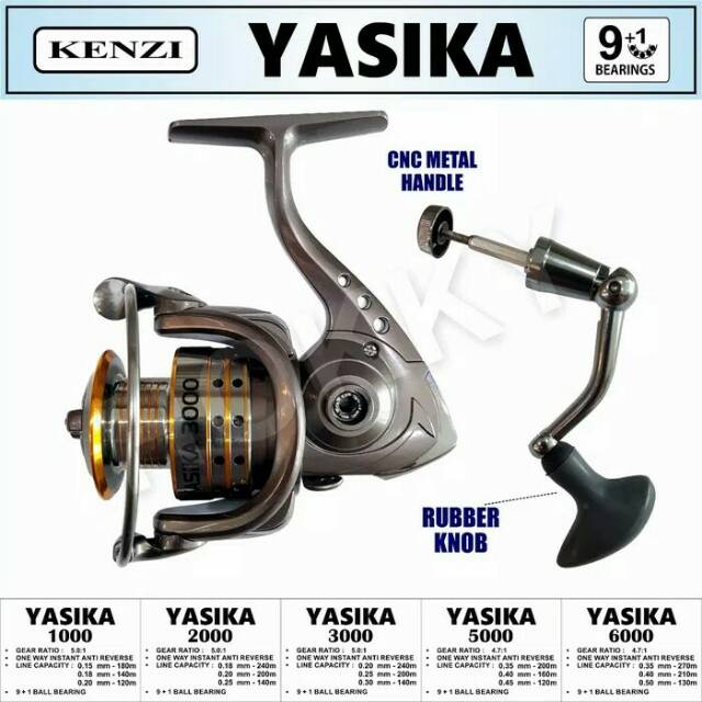 Rell kenzi YasikA 5000/rell pancing kenzi/rell kenzi/rell pancing/rell/alat pancing/alat memancing