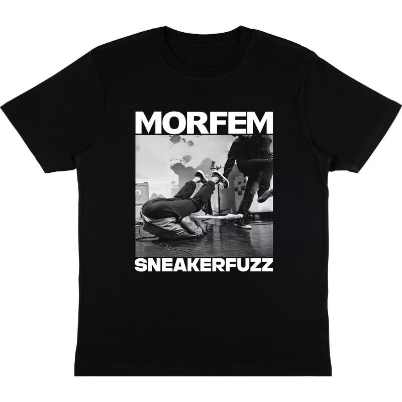 KAOS MORFEM - SNEAKERFUZZ | T-SHIRT BAND MORFEM | KAOS BAJU BAND HITAM MORFEM