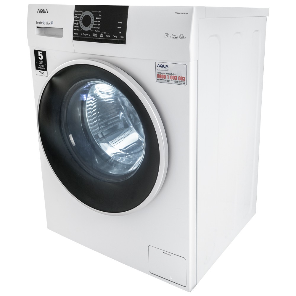 MESIN CUCI AQUA FQW-700829QD FRONT LOADING 7 KG FQW700829QD