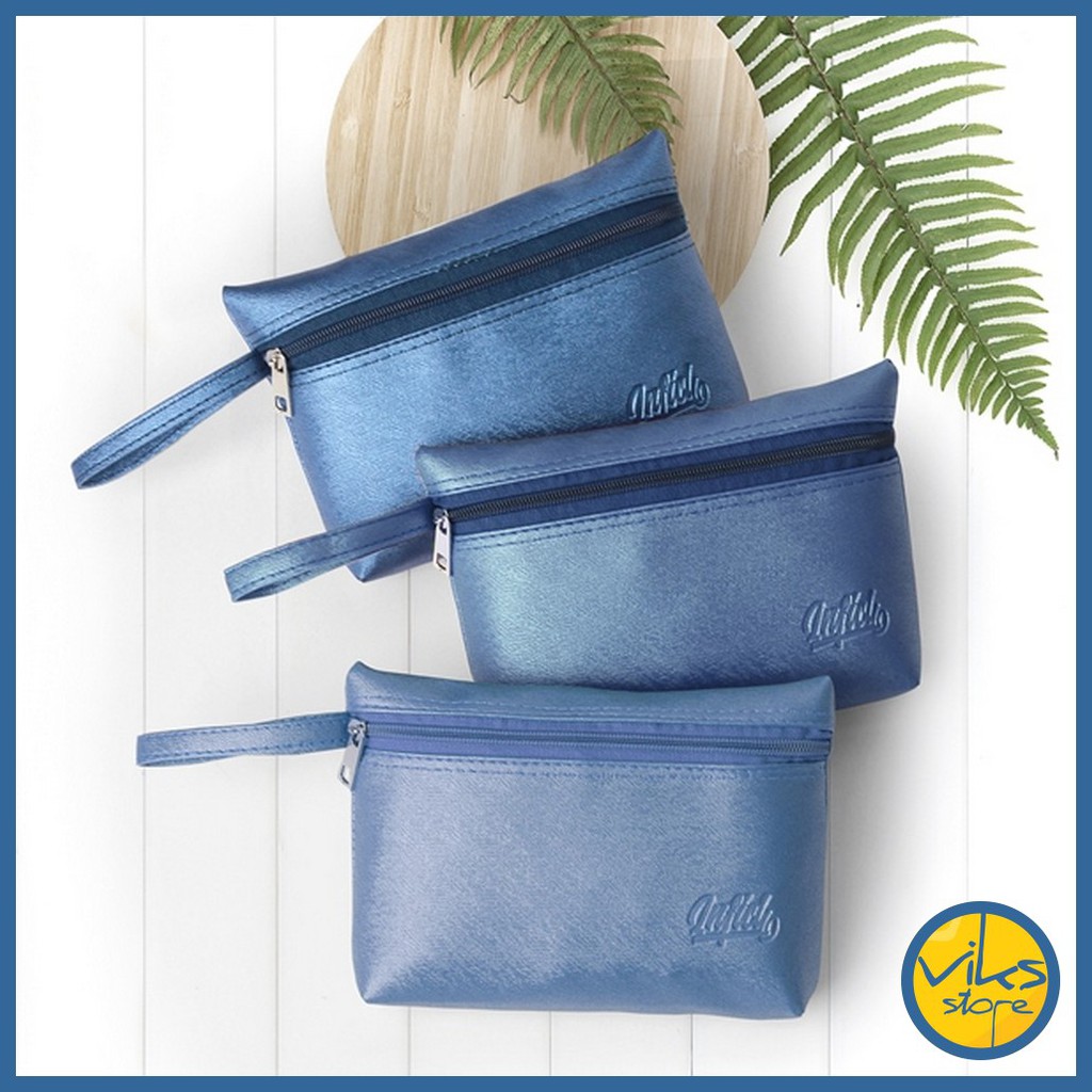 Pouch Sintesis Kosmetik Makeup Uang Obat Size Besar Serba Guna Inficlo Multifungsi Tas Travel