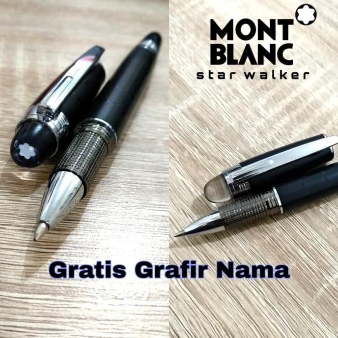 sign pen pulpen mewah montblanc star walker gratis grafir nama