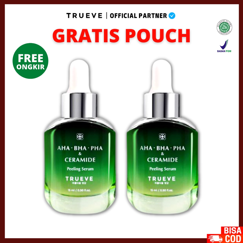 TRUEVE PEELING AHA BHA PHA &amp; CERAMIDE Peeling Serum - Serum Wajah 15ml