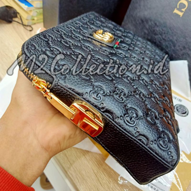 Handbag Kunci Kode Gucci Clutch Tas Tangan Kulit Asli Premium Quality