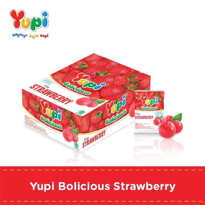 

Yupi Bolicious Strawberry Box ( 24 pc @5 gram )