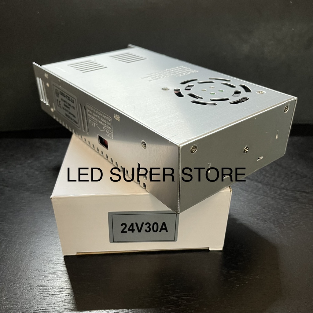 Power Supply 24V 30A Adaptor Switching LED Trafo BODY KECIL 720 Watt