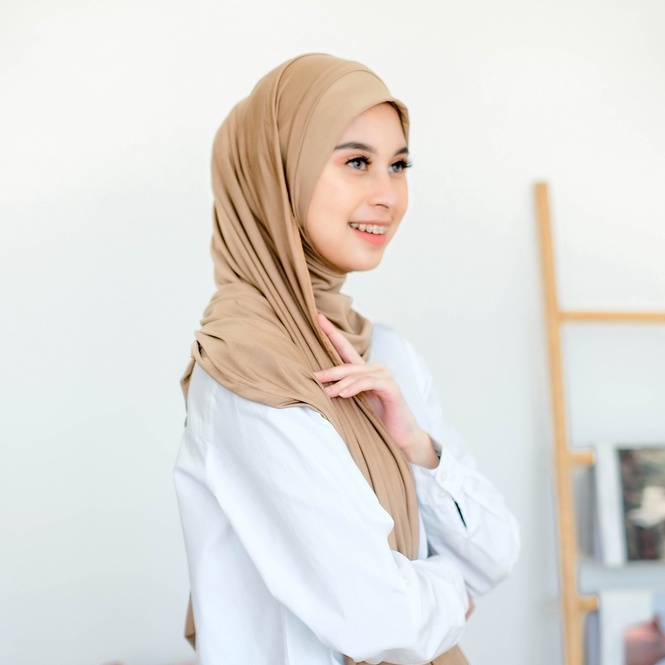 Arafah Pashmina Instan New Normal Kerudung Pashmina Instant bisa Syari